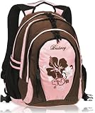 BESTWAY Schulrucksack BROWN FLOWER Rucksack Schulranzen