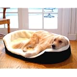 Large 36x24 Lounger Dog Pet Bed - Black