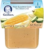 Gerber Purees 2nd Foods, Pear Zucchini Corn, 8 Ounce (Pack of 8)