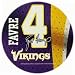 Minnesota Vikings Die Cut Magnet - Brett Favre/jsy