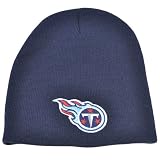 NFL Tennessee Titans Beanie Knit Winter Hat Toque Cuffless Skully Navy Dark Blue