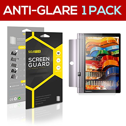 SOJITEK Lenovo YOGA Tab 3 Pro Tablet Premium Anti-Glare Anti-Fingerprint Matte Clear Screen Protector [1 Pack] - Lifetime Replacements Warranty + Retail Packaging