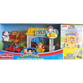 Little People Discovering Vehicles At The Garage w DVD - Fisher Price by Little People Discovering Vehicles At The Garage, DVD Included.