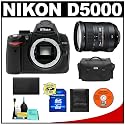 Nikon D5000 Digital SLR Camera Body with Nikon 18-200mm VR II DX AF-S Zoom Lens + 8GB Memory Card + Spare EN-EL9 Battery + Case + Cameta Bonus Accessory Kit