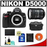 Nikon D5000 Digital SLR Camera Body with Nikon 18-200mm VR II DX AF-S Zoom Lens + 8GB Memory Card + Spare EN-EL9 Battery + Case + Cameta Bonus Accessory Kit
