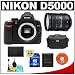 Nikon D5000 Digital SLR Camera Body with Nikon 18-200mm VR II DX AF-S Zoom Lens + 8GB Memory Card + Spare EN-EL9 Battery + Case + Cameta Bonus Accessory Kit