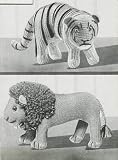 Lion and Tiger Knitting Patterns - Vintage Knitting Pattern for Two Stuffed Toys - Knit Lion Pattern and Knit Tiger Pattern Kindle Knitting Patterns