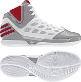 Adidas - Adizero Rose Dominate Mens Shoes In Aluminum/Light Scarlet/Running White