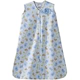 HALO Sleepsack 100% Cotton Wearable Blanket, Blue Jungle Print, Small