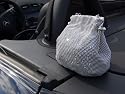Exklusive Abendtasche mit Stassteinen, silber