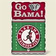 Tile Desk clock~ University of Alabama Crimson Tide ~Artworks Home Accents~ desk clocks~ code 915
