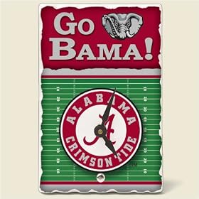 Tile Desk clock~ University of Alabama Crimson Tide ~Artworks Home Accents~ desk clocks~ code 915