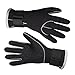 DIVE & SAIL Wetsuits Premium 3mm Neoprene Gloves, Black, Small