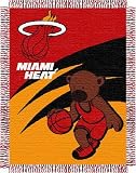 NBA Miami Heat 36-Inch-by-46-Inch Woven Jacquard Baby Throw