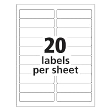 Avery White Repositionable Shipping Labels for Laser Printers, 3.33 x 4 Inches, Box of 600 (55164)