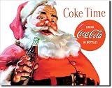 Coca Cola Coke Santa Claus Christmas Retro Vintage Tin Sign