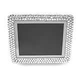 Silver Crystal Rhinestone Desktop Small Digital Picture Frame Album ~ Crystal Case