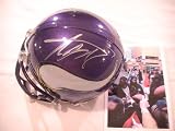 ADRIAN PETERSON SIGNED AUTOGRAPHED MINI HELMET MINNESOTA VIKINGS COA + HOLOGRAM
