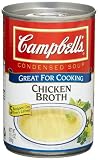 Campbells Red & White Chicken Broth, 10.5-Ounce Cans (Pack of 12)