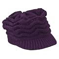 Threads&reg; Knit Hat With Visor - Blackberry