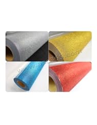 Office Product: 19"x 4yards Glitter Heat Transfer Vinyl 4 Colors for T-shirt Transfer Print - ARTDID