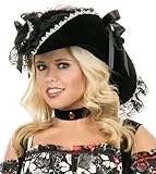 IMAGE OF Lacey Pirate Hat Adult - One-Size