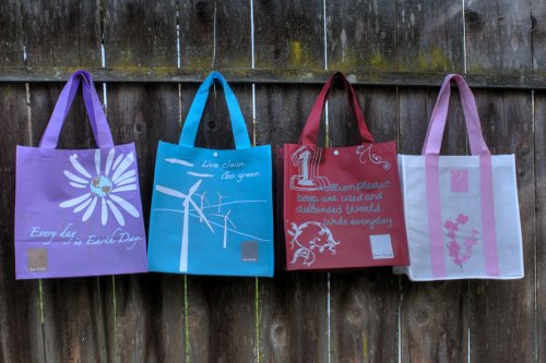 Green Concept's Reusable Shopping Grocery Tote Bag (Earth+ Collection- Various Colors)