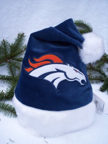 DENVER BRONCOS BABY INFANT STADIUM SANTA HAT0-6 MONTHS