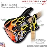 Metal Flames WraptorSkinz Skin fits Rock Band Stratocaster Guitar for Nintendo Wii, XBOX 360, PS2 & 