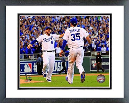 Eric Hosmer & Mike Moustakas celebrate winning 2014 ALCS Framed Picture