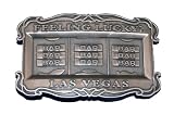 E37 Feeling Lucky Las Vegas Slot Machine Belt Buckle