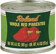 Roland Whole Red Pimientos, 7-Ounce Cans (Pack of 24)
