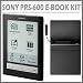 Sony PRS-600 Electronic Book Reader in Black With Sony Premium Protective Cover w/ Built-in Reading Light