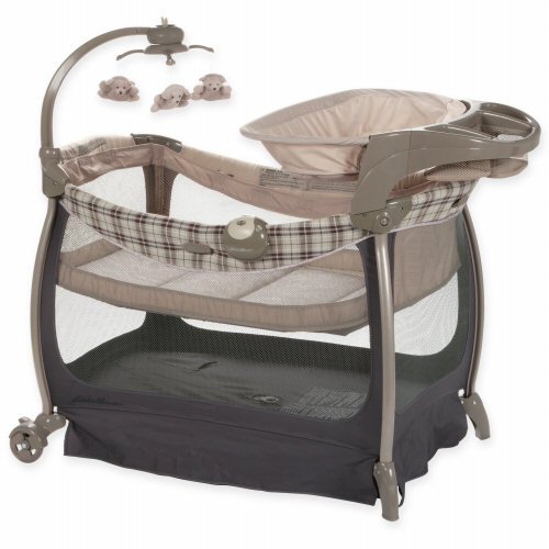 Buy Low Price Dorel Industries Dorel Industries Eddie Bauer Baby Play Yard, Complete Care – Gray B003HDAR78