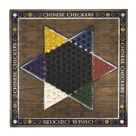 Melissa and Doug Classic Wooden Chinese Checkers Game Board by Checkers