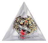 Best Price Ed Hardy Candle Glass Taper Candlestick Holder, Tiger