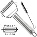 Vegetable Peeler & Julienne Slicer (2 in 1) - Perfect for Potato, Carrot, Apple & Zucchini