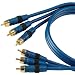 Acoustic Research AP091 3-Piece, 6-Foot Red/Blue/Green Component Video Molded Connectors