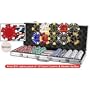 500 poker chip set with 10 free card covers and 1 dealer button.