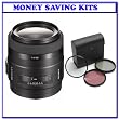 Sony SAL-35F14G 35mm f/1.4 Aspherical G Series Standard Zoom Lens + Willoughby's 55mm 3pc Filter Kit