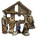 Kurt Adler 6-Inch 7-Piece Resin Nativity Set with Stable and 6 Figures