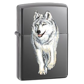 Zippo Wolf Black Ice Pocket Lighter