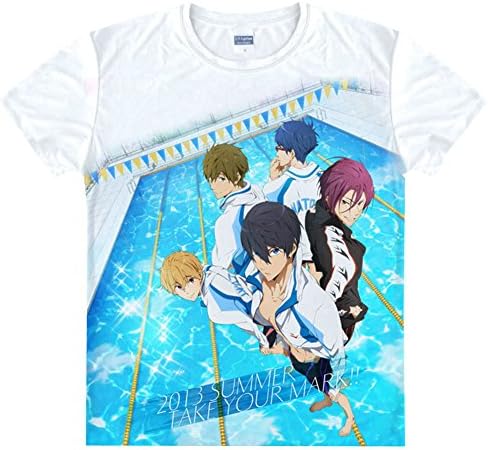 Jokester Free! Iwatobi Swim Club Rin Matsuoka Cosplay T Shirt Costume