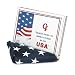 All-Weather Outdoor U.S. Flag, 100% Heavyweight Nylon, 3 ft. x 5 ft. /- 1 Each