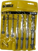DEWALT DW5207 7-Piece Premium Percussion Masonry Drill Bit Set