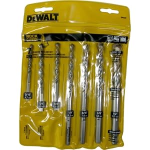 DEWALT DW5207 7-Piece Premium Percussion Masonry Drill Bit Set by DeWALT