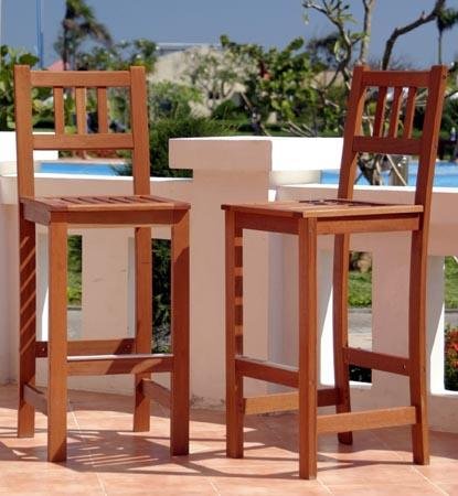 2 - Eco Friendly Valencia Indoor or Outdoor Patio Bar Stools