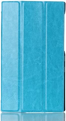 Visotre (6 Colors) Lenovo Tab 2 A7-10F Case - Premium PU Leather Tablet Case Cover for Lenovo Tab 2 A7-10F, 3 Fold Crazy Horse Pattern with Multi-Angle Stand(Light Blue)