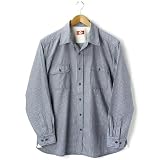 [2L・3L・4L・5L]CONVERSE（コンバース） シャンブレーシャツ ブルーグレー 1460-6009-66 大きいサイズ