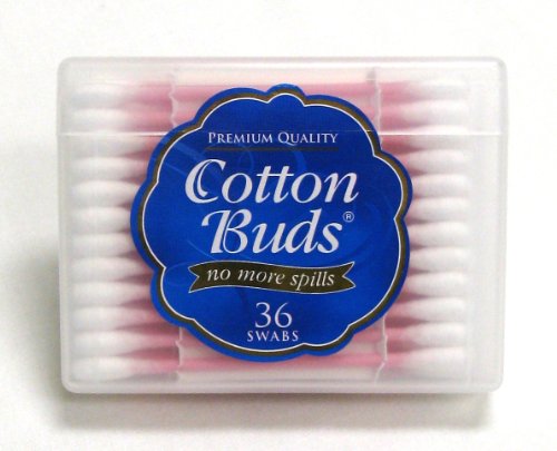 Cotton Buds Travel Size Premium Cotton Swabs Color May Vary 36 ea